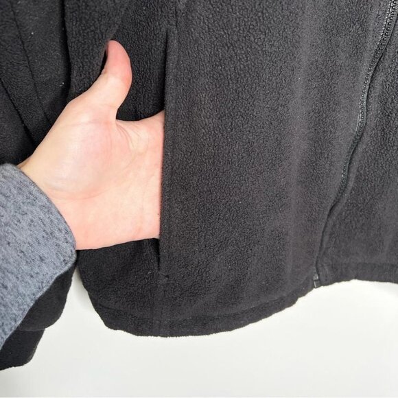 Columbia Womens Size Medium Black Fleece Full Zip Jacket Sweater Layer Outdoor - Picture 7 of 11